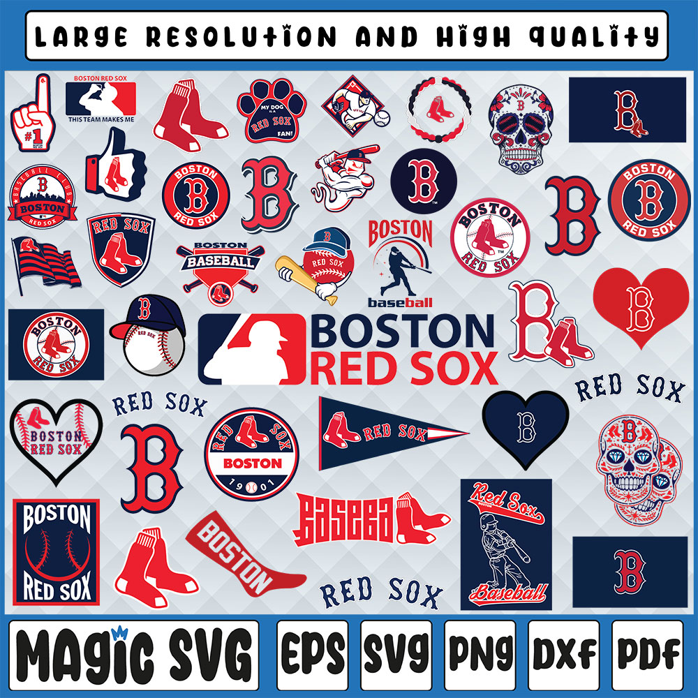 41 Files Boston Red Sox svg bundle, boston clipart ,red sox vector ...