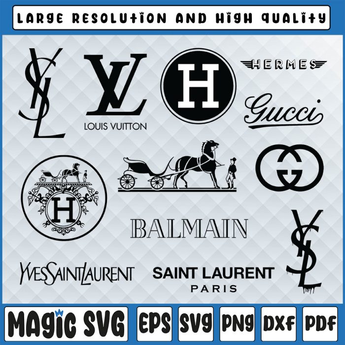 Saint Laurent Paris Bundle Svg, YSL Logo Svg , Saint Laurent Paris Svg ...